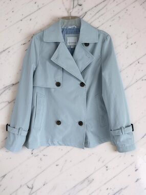 WEATHERPROOF DOUBLE BREASTED A-LINE TRENCH SIZE S
